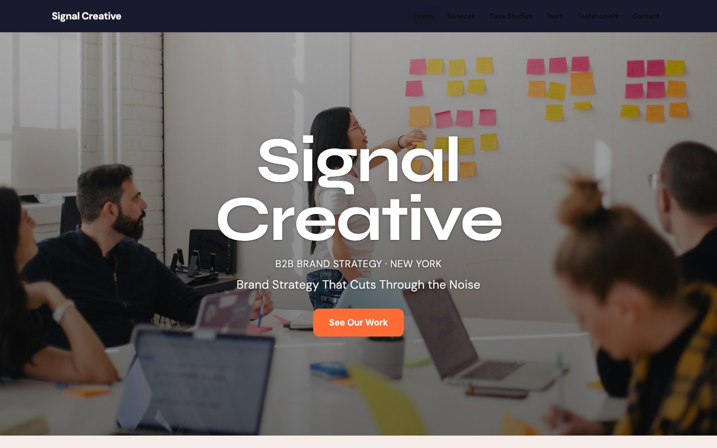 signal-creative site preview